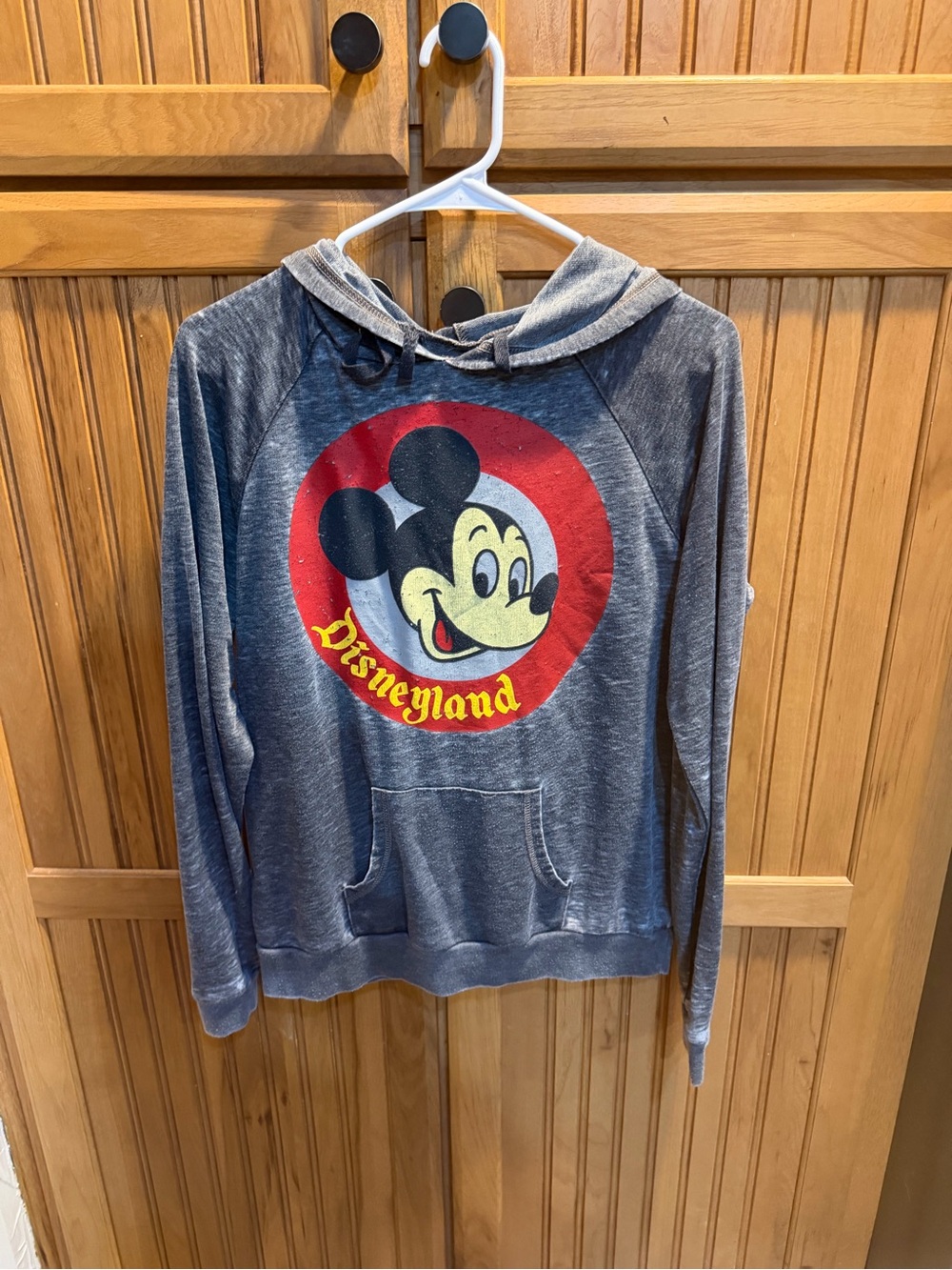 Disney Parks Gray Crewneck Sweatshirt with Castle Logo by Disney ( Thin hoodie)